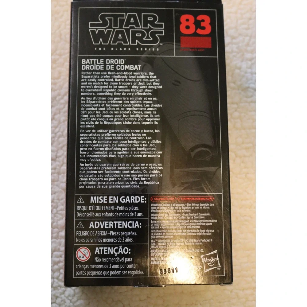Star Wars Black Series Battle Droid 83 and Doctor Aphra 6 Inch Action Figures